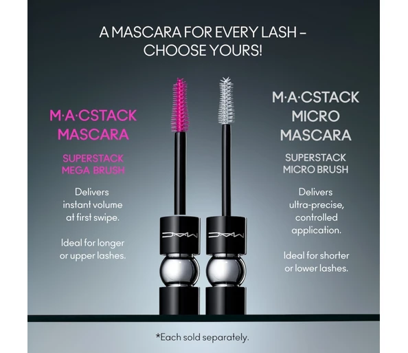 M•A•C Micro Brush MACSTACK MascaraBlack Stack