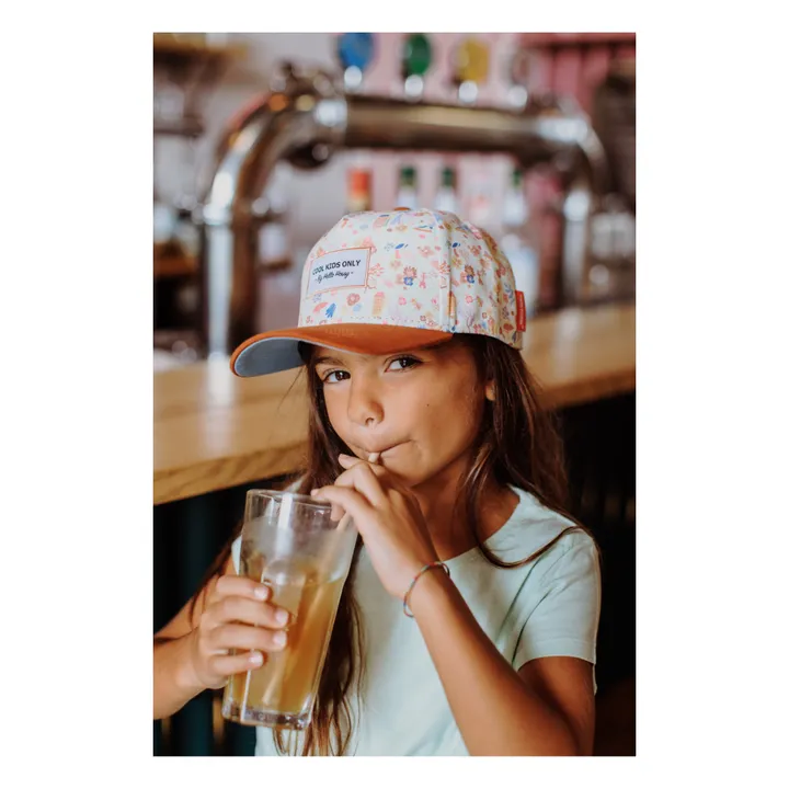 Hello Hossy Casquette Dried Flowers | Orange Rouille