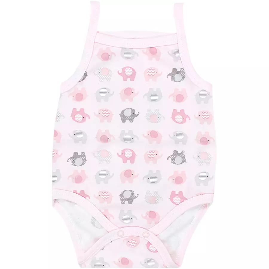 TupTam Mädchen Babybody mit Spagettiträger Sommer 5er Pack rosagelb