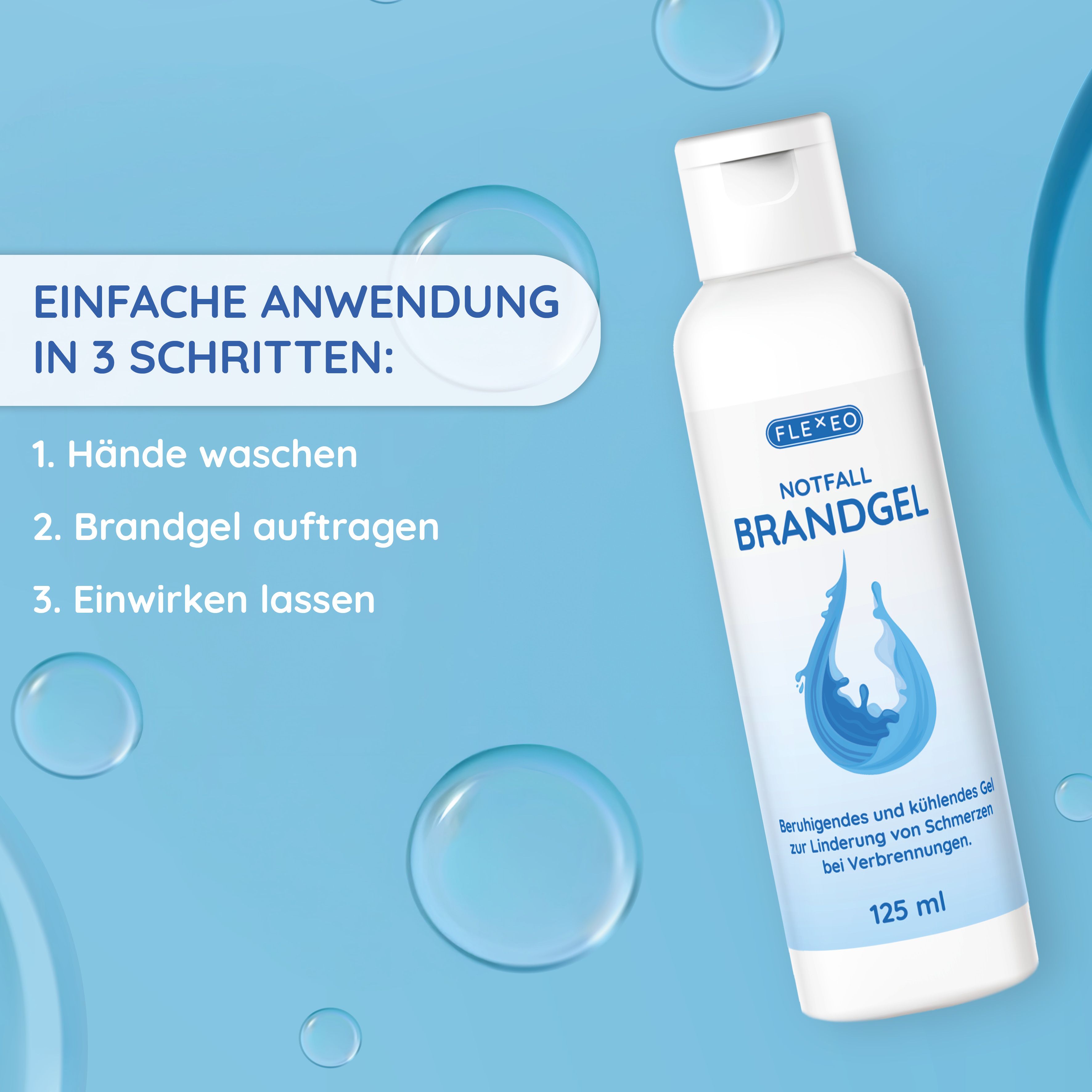 FLEXEO Notfall Brandgel