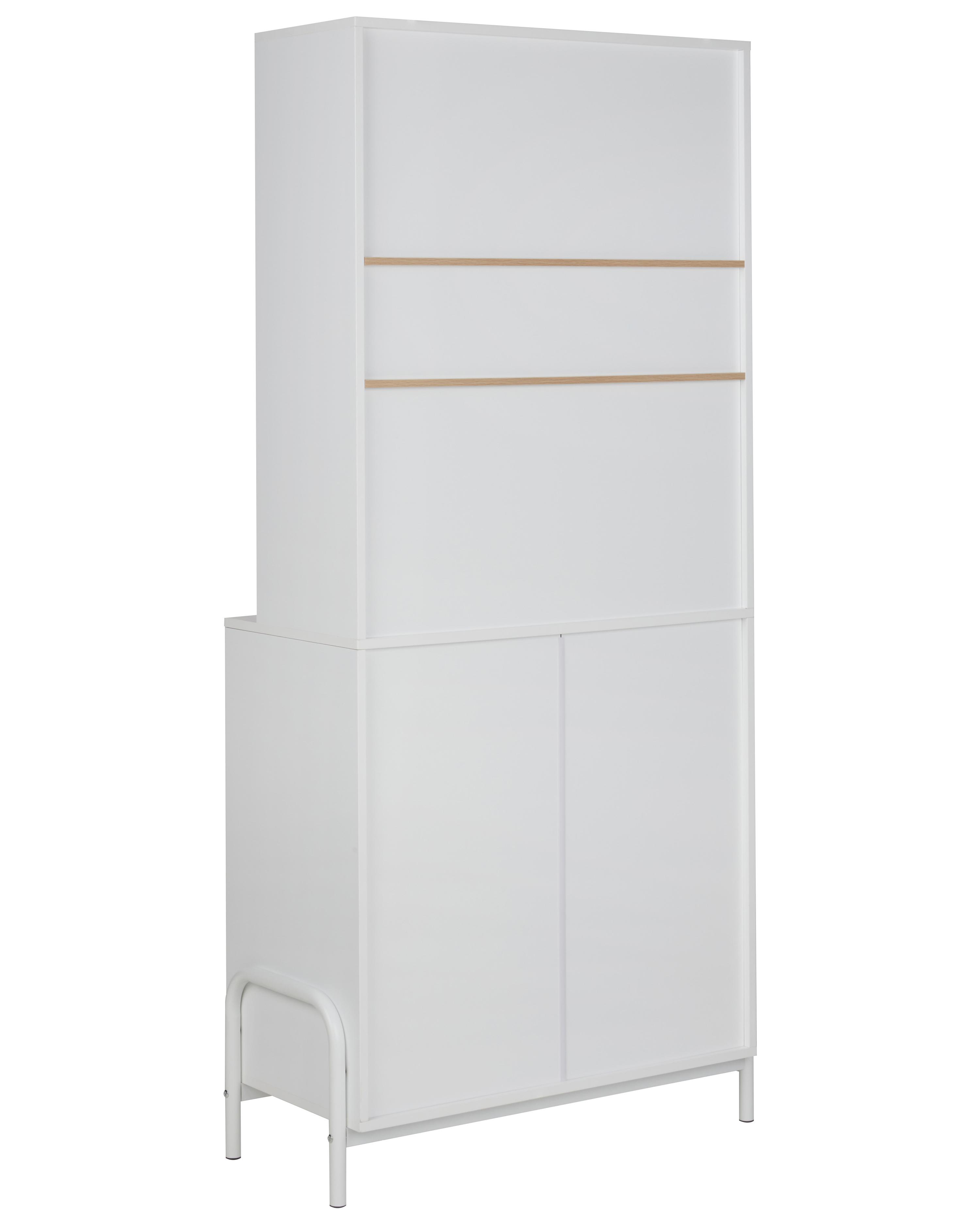 Glazen vitrinekast PARLIN 82 cm Wit
