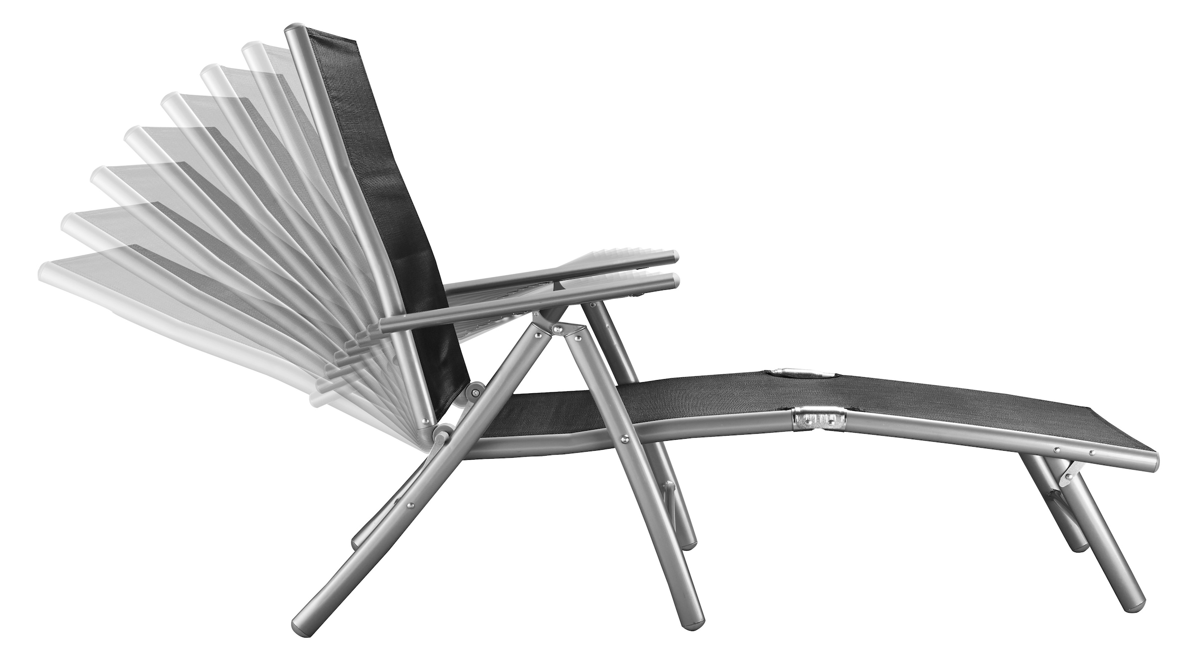 MERXX Gartenliege Alu/Textil, klappbar