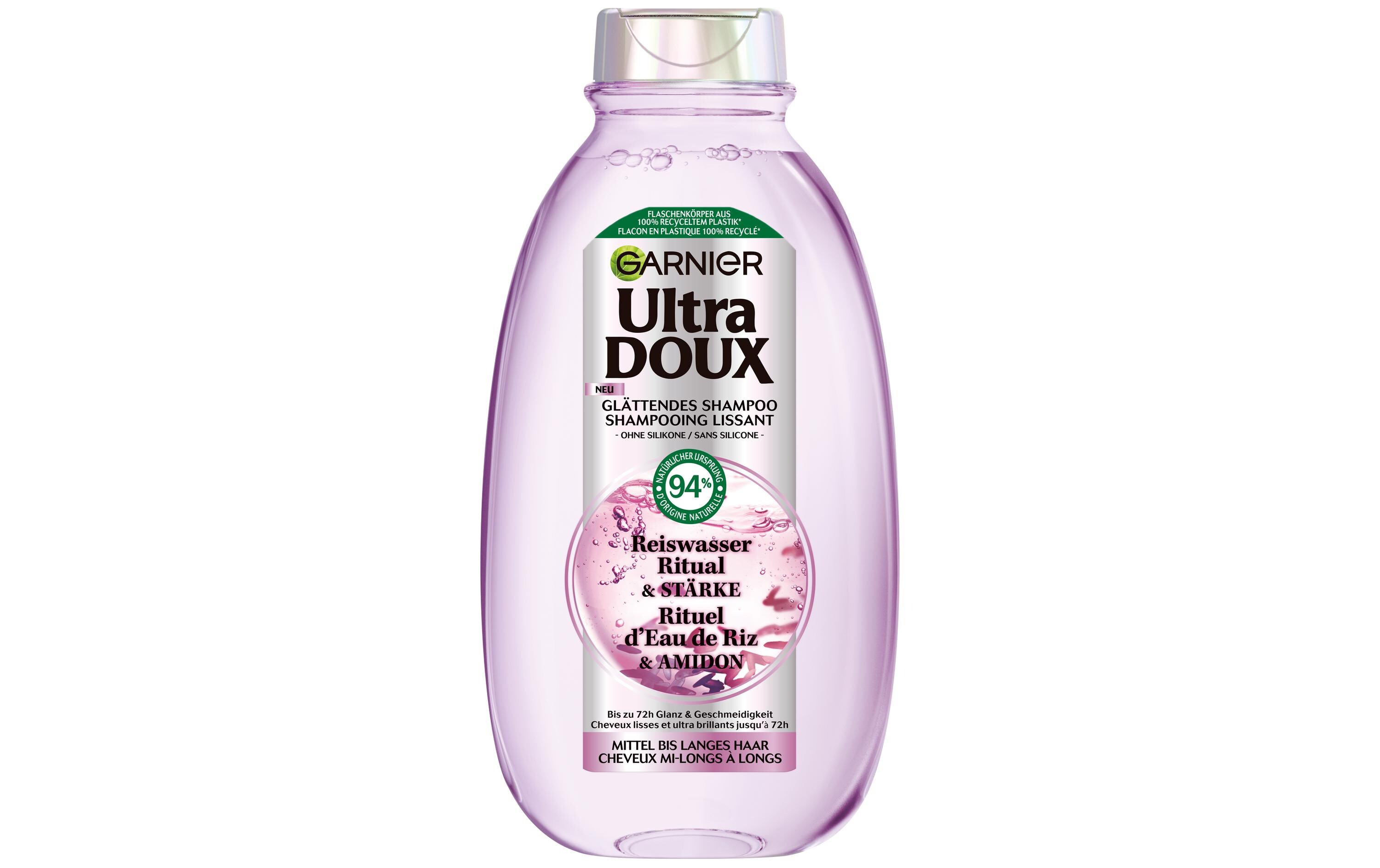 Shampoo Ultra Doux Rice Water 250 mlHaarshampoo für lichtreflektierenden Glanz und seidige Geschmeidigkeit