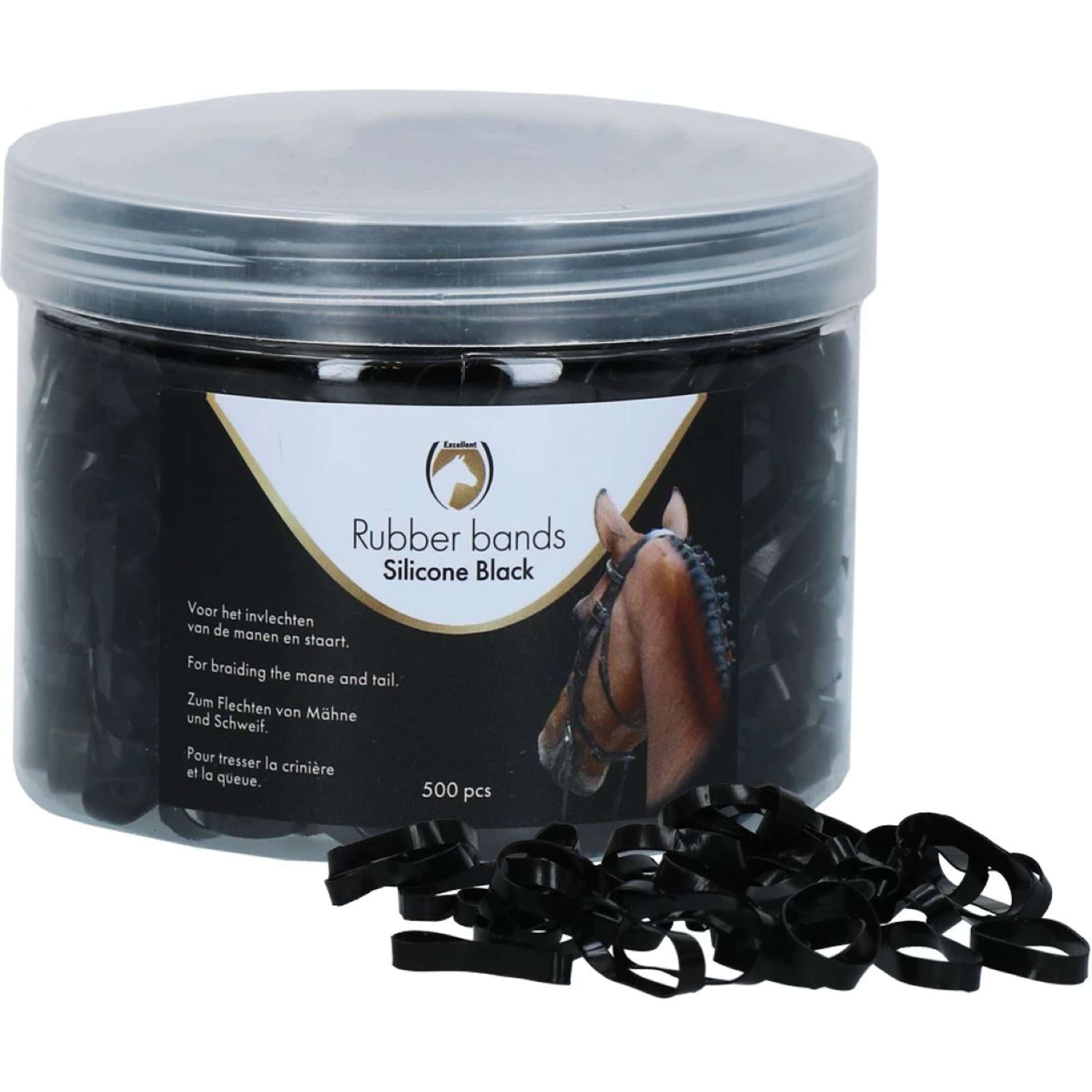 Excellent Horse Elastiekjes Zwart