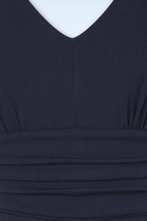 Vintage Chic for Topvintage Evelynn jumpsuit in marineblauw