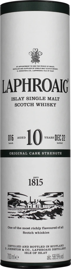 LAPHROAIG 10 YEARS CASK STRENGTH 2022 BATCH 16 70CL