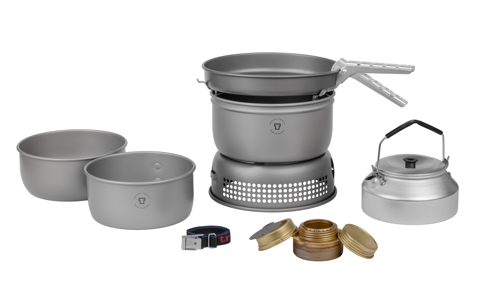 Trangia Trangiakök 25-4 HA Campingkochset 4- teilig mit Spiritusbrenner Set 1