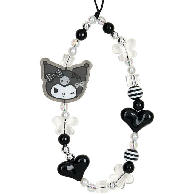 Sanrio - Sanrio Kuromi Monotone Series Decoratieset (Band + Lint + Stickers + Sleutelhanger)