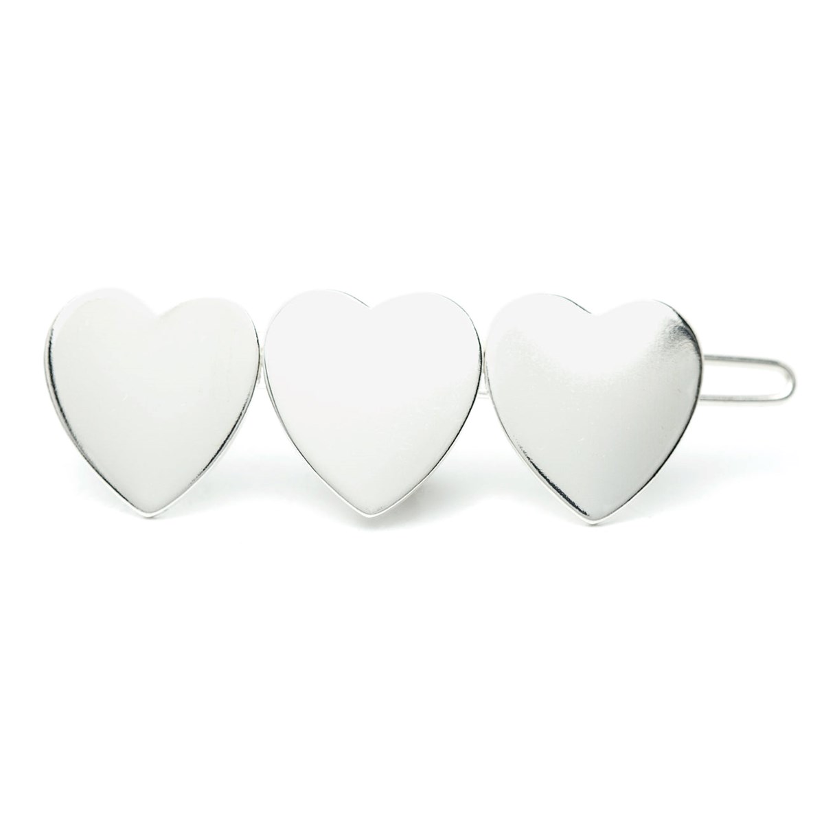 barrette coeurs plaqué argent - APHRODITE