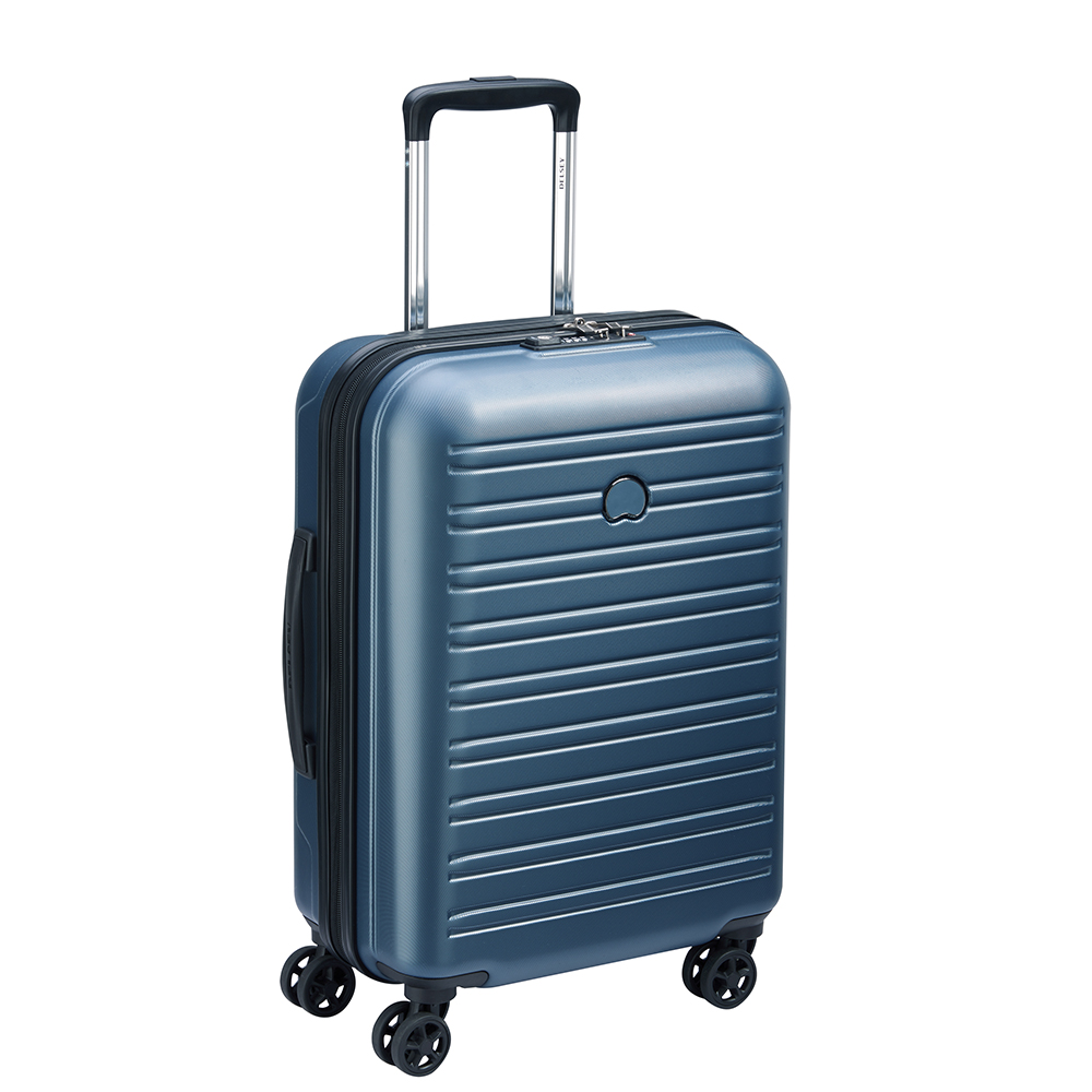 Delsey Segur 2.0 Slim 4 Wheel Trolley 55 blue