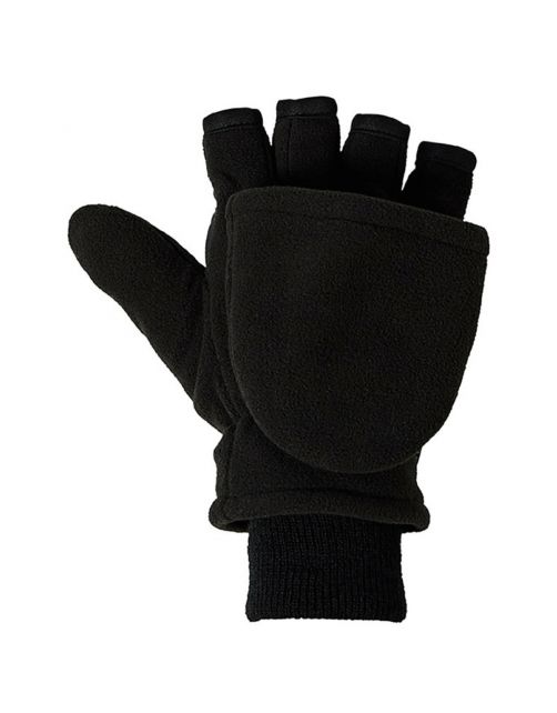 Heatkeeper Thermohandschoen Thinsulate Mittens Fleece Heren Zwart - Handschoenen