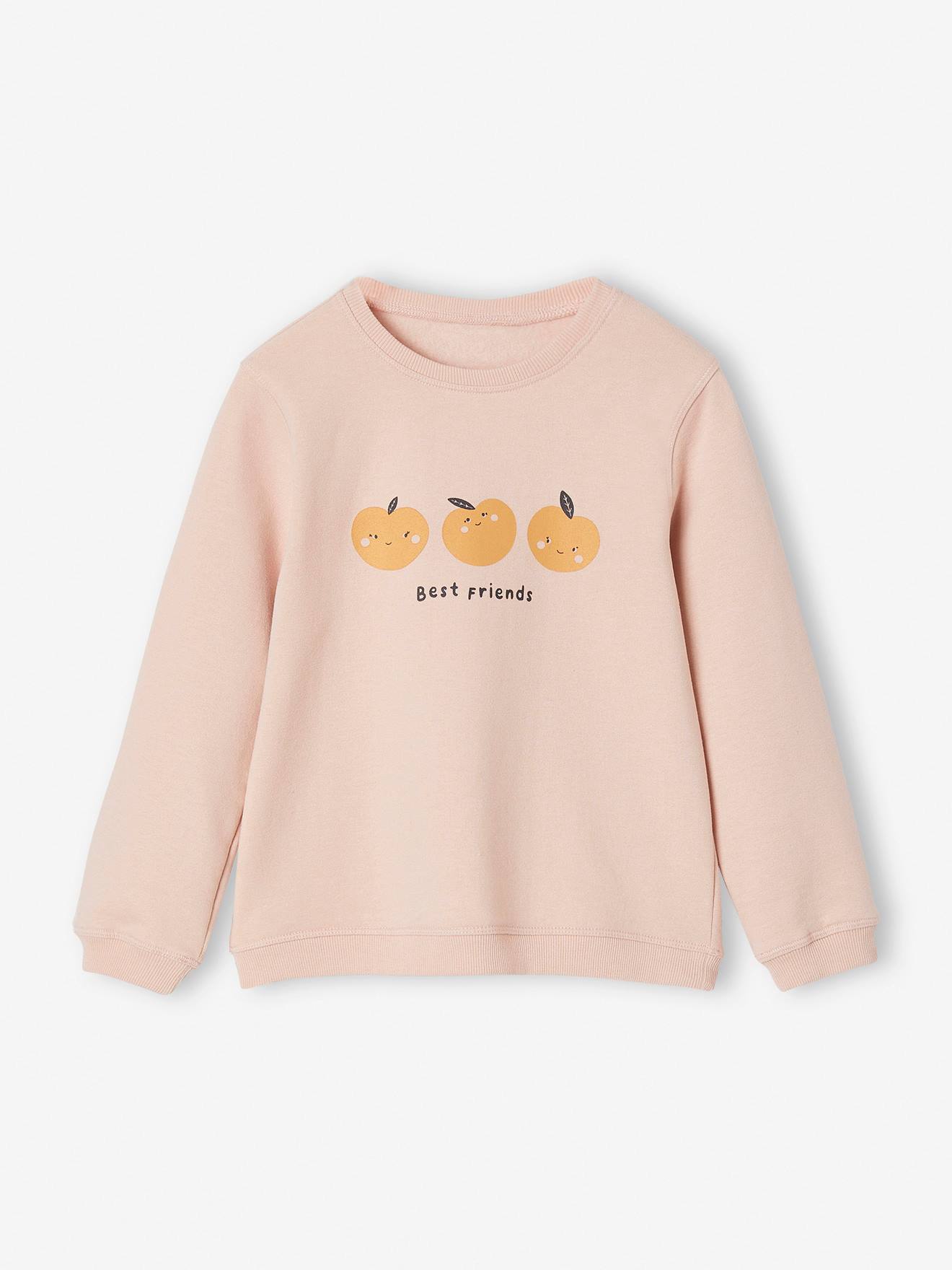 Moletom rosa chiclete para meninas