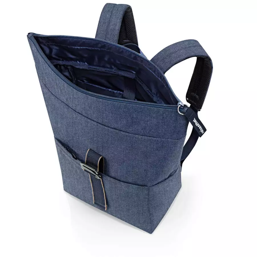 reisenthel travelling rolltop - Rucksack 15.6 53 cm herringbone dark blue