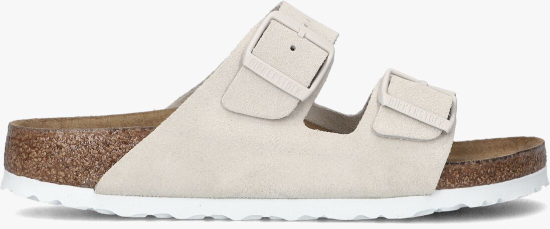 beige birkenstock teenslippers arizona soft