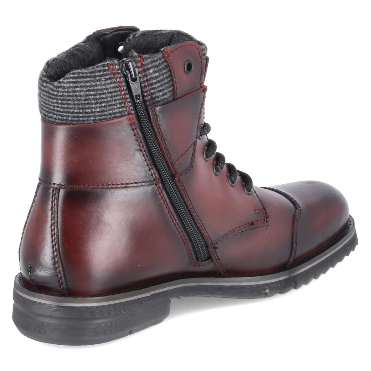BugattiSchnürboots - dark red