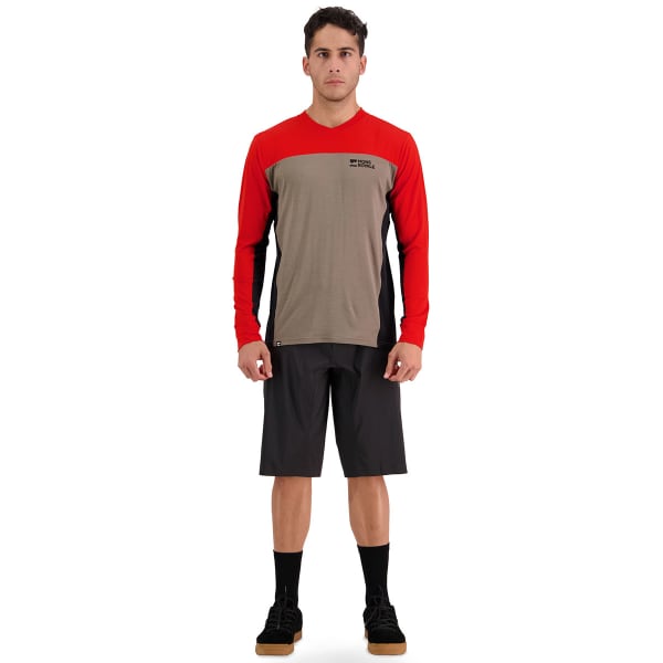 Maillot VTT MONS ROYALE REDWOOD ENDURO VLS ALU RETRO RED/BLACK/WALNUT