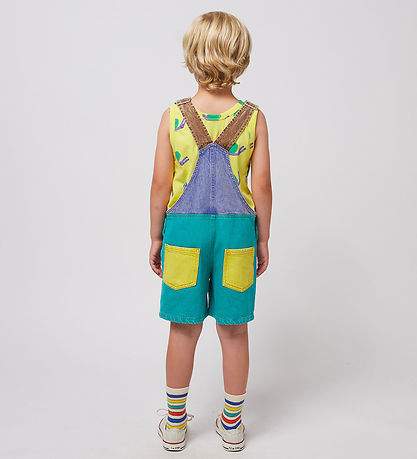 Bobo Choses Latzhosen - Smiling Farbblock - Mehrfarbig