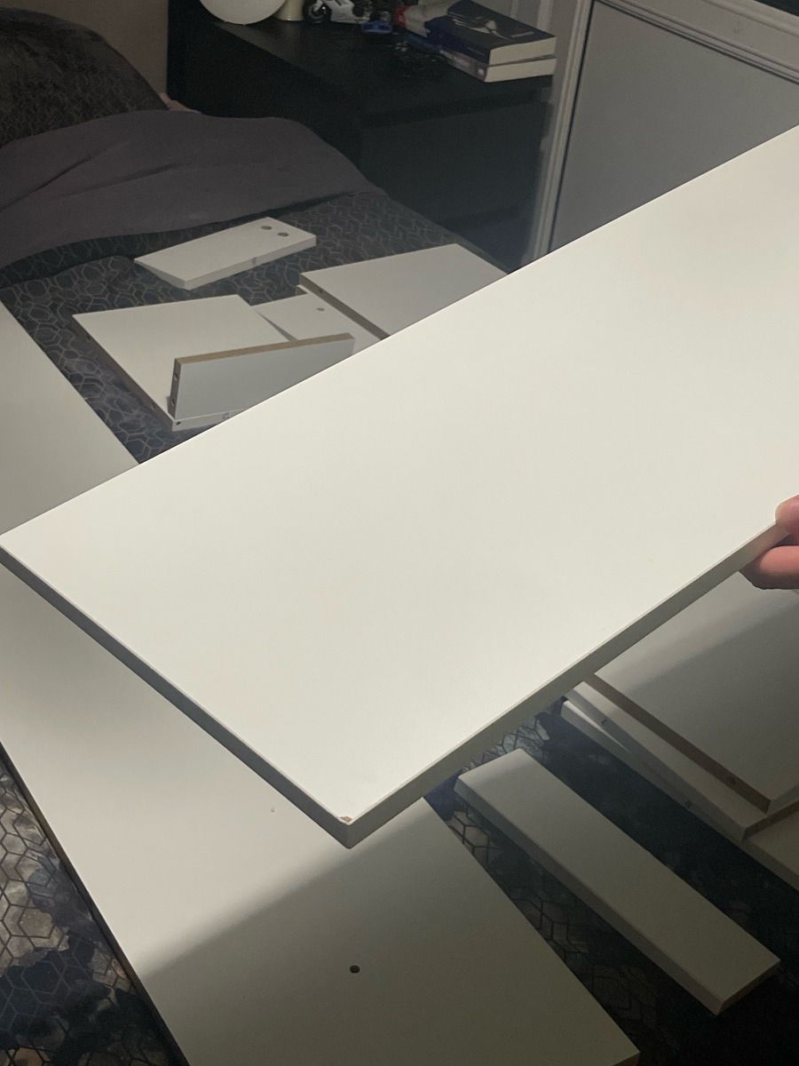 SCHADEMODEL: Badstuber Corbo kolomkast 150cm wit