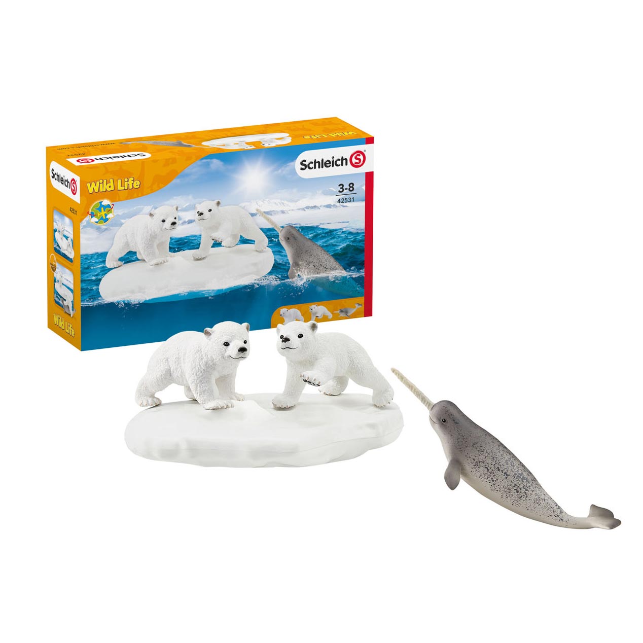 schleich WILD LIFE IJsberen Glijfeestje 42531