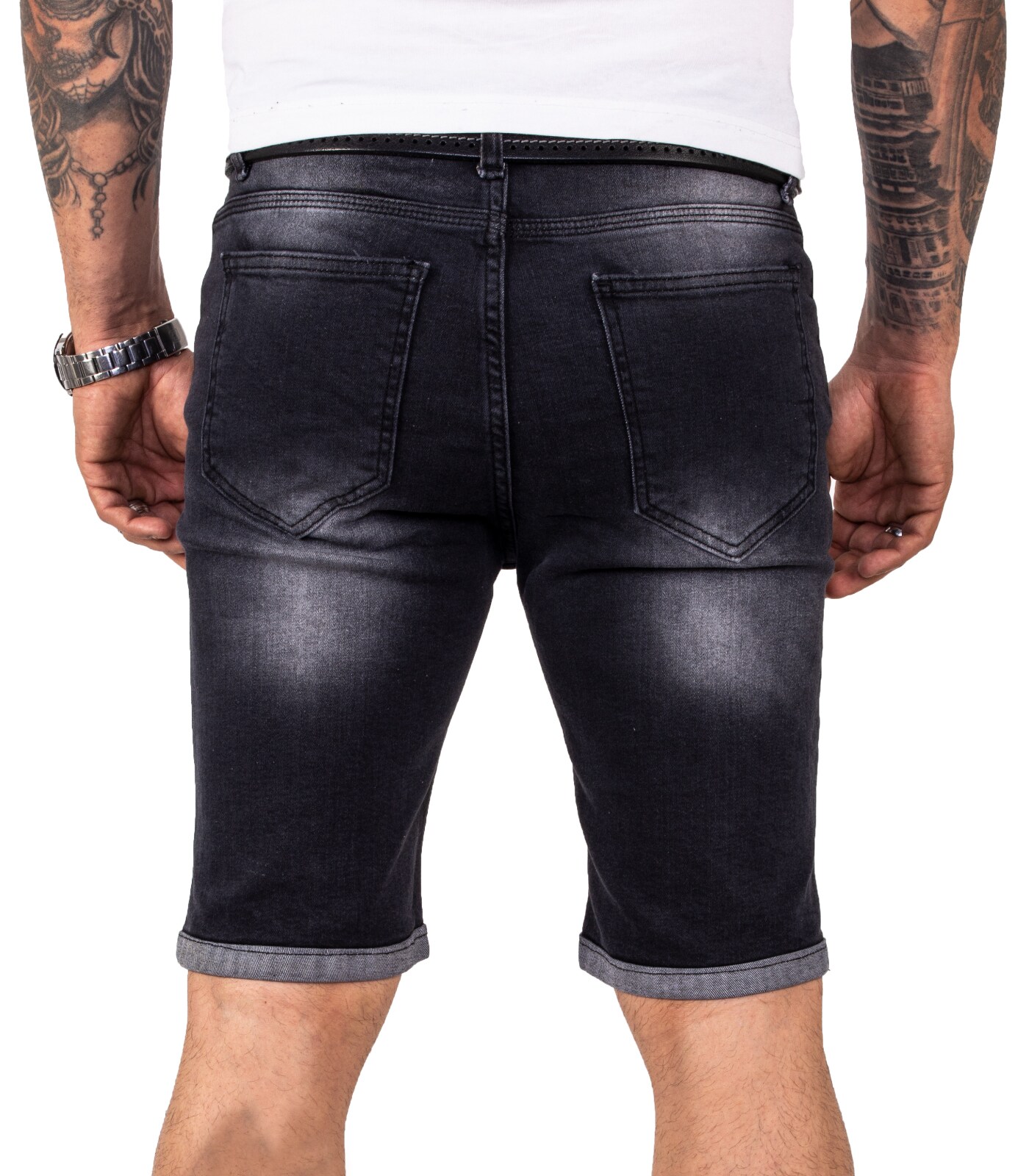 Rock Creek Shorts Jeansshorts Dunkelgrau Regular Fit