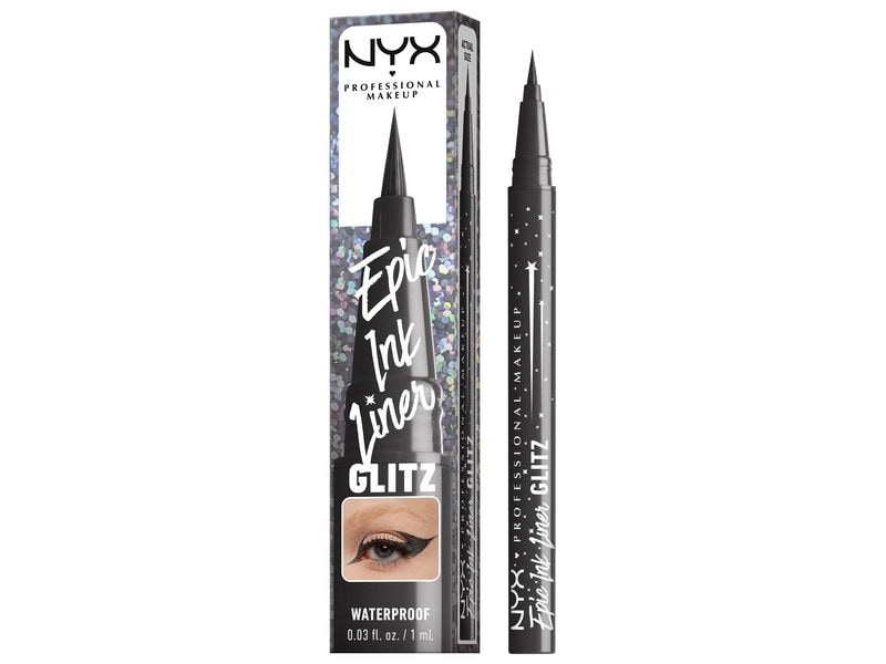 NYX Professional Makeup Epic Ink Liner Jeanz Glitz Graphite Wasserfester und flüssiger Eyeliner