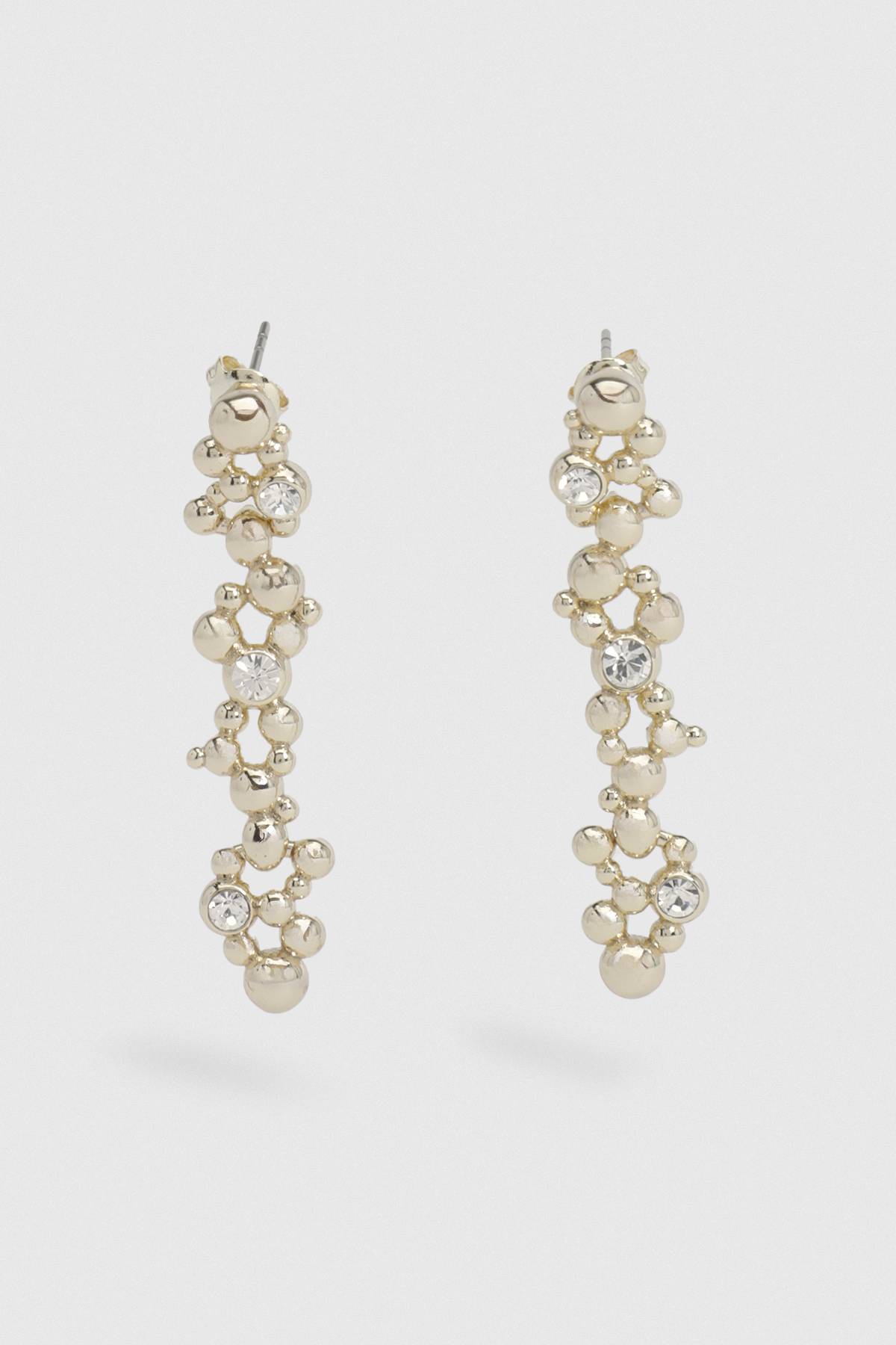 KarenMillen Boucles d'Oreilles Pendantes Cristal Evolution