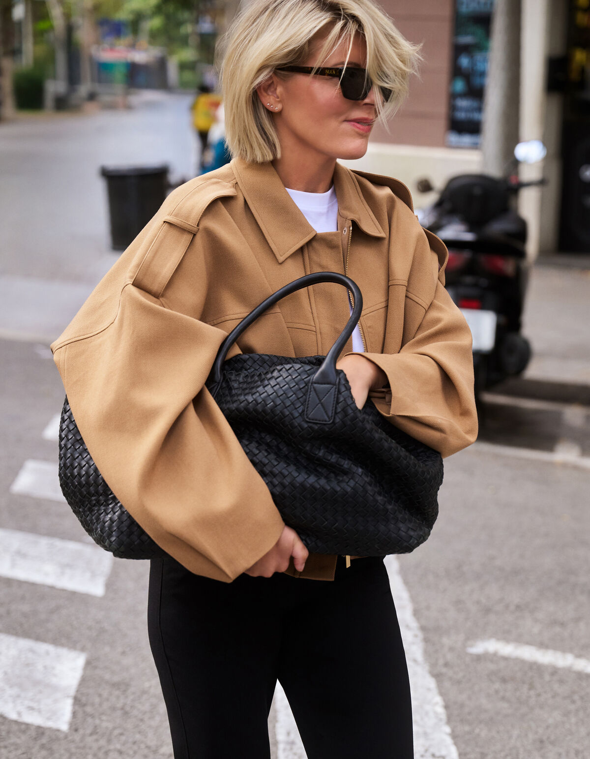 Oversized Bomber Jack Camel By Lonneke