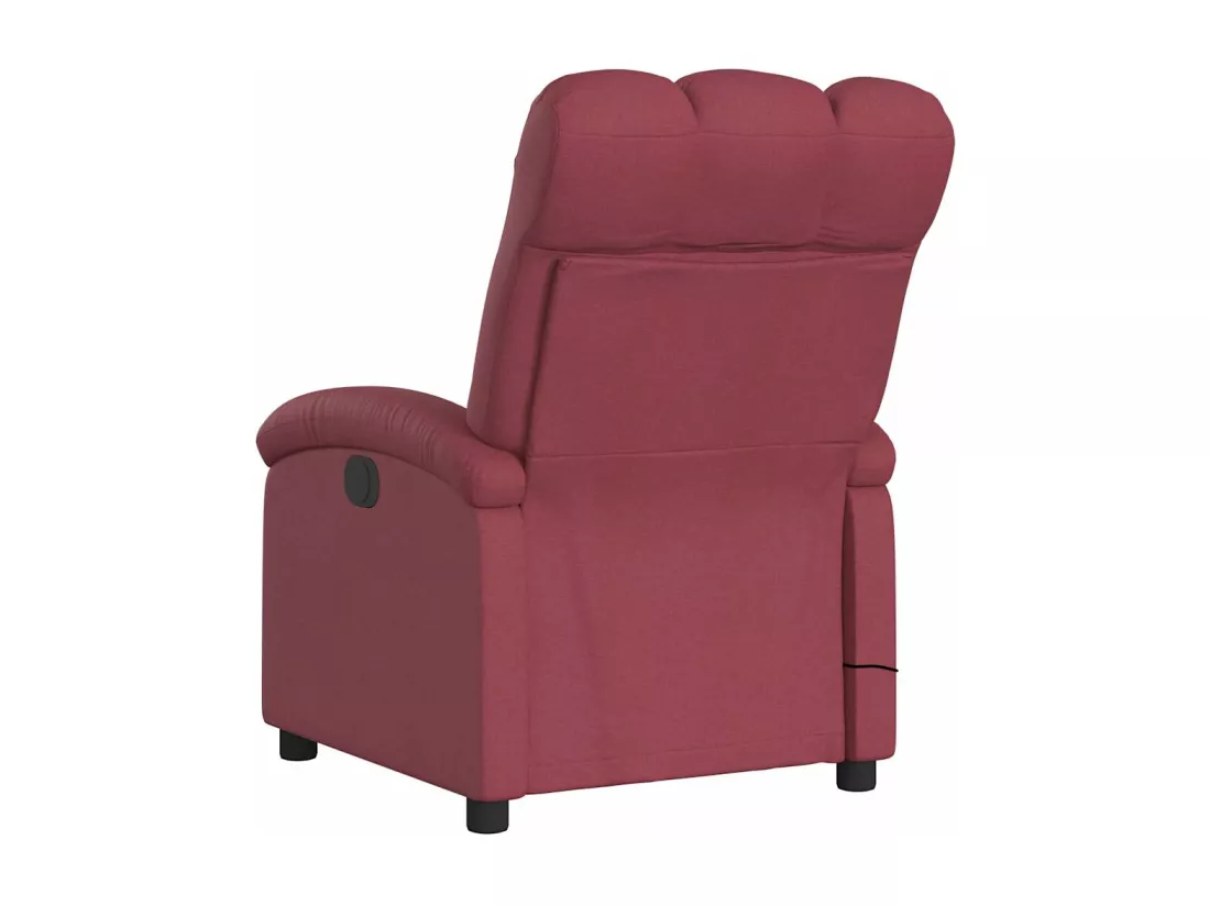 Fauteuil de massage inclinable Rouge bordeaux Tissu
