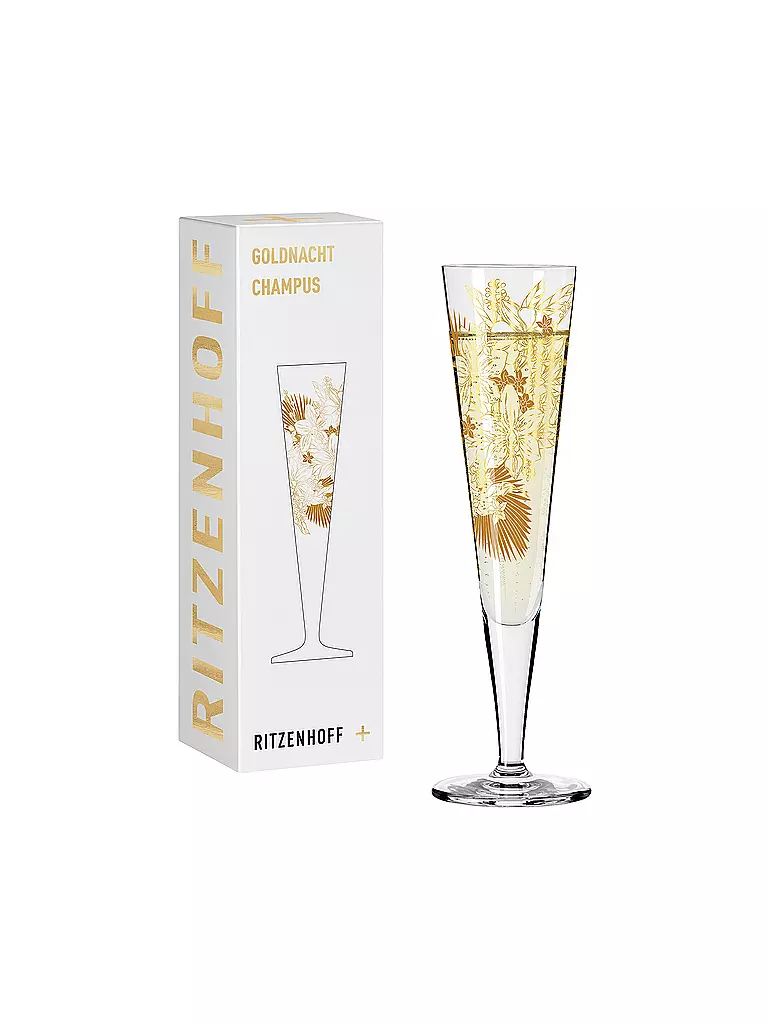 RITZENHOFF Champagnerglas Goldnacht Champus #32 Maggie Enterrios 2023 gold