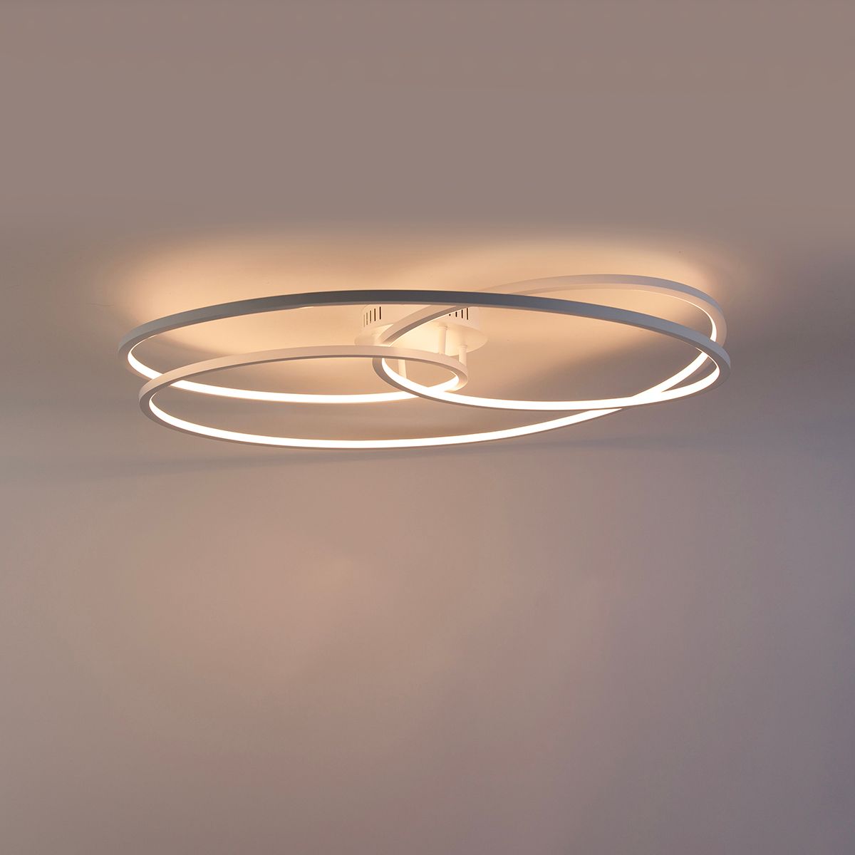 Plafondlamp wit 78 cm incl. LED 3 staps dimbaar - Rowin