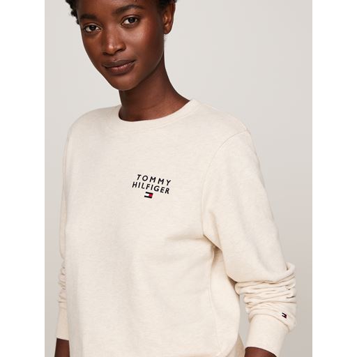 Tommy Hilfiger Track Sweatshirt, Heathered Oat, S