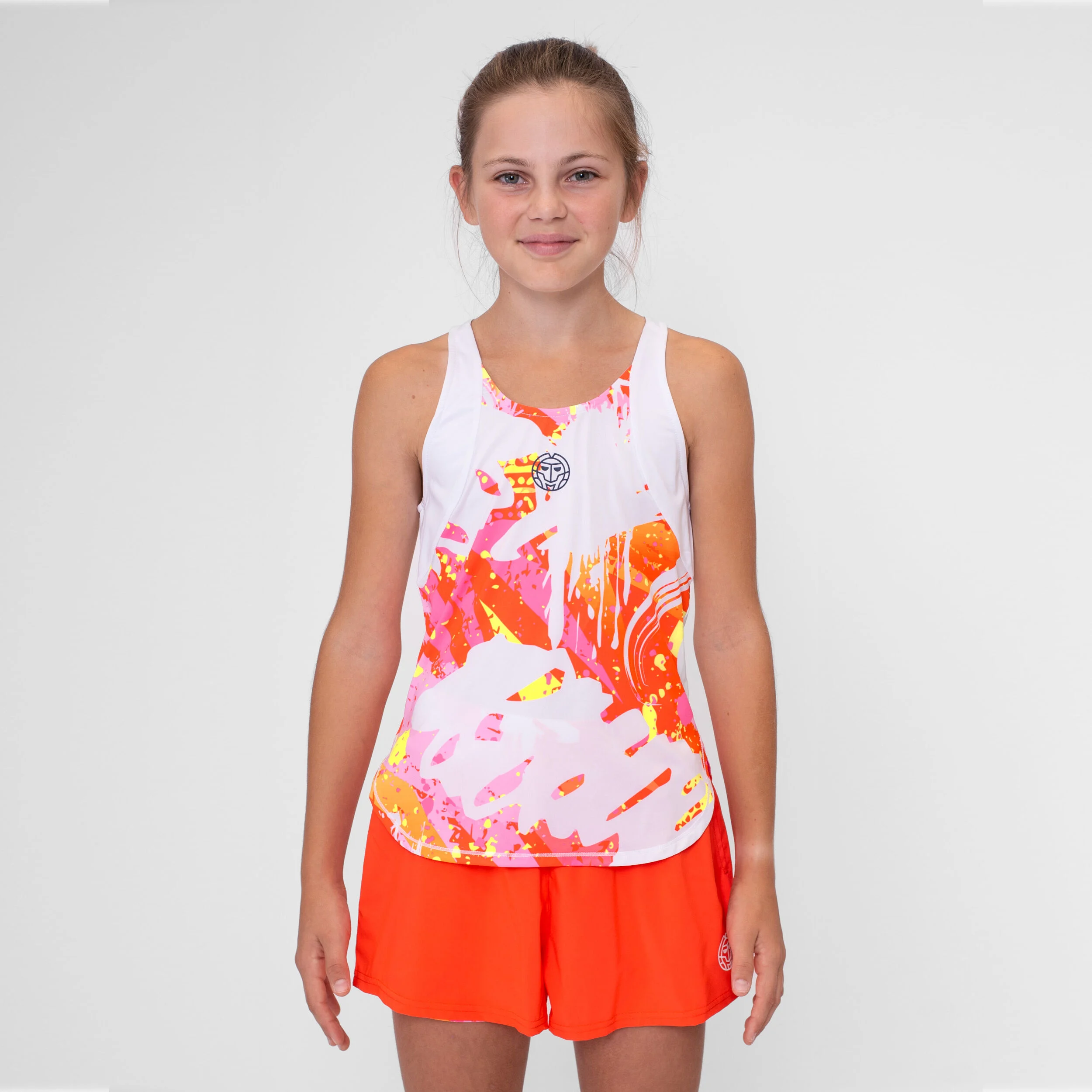 BIDI BADU Wild Arts Junior Débardeur Tank Top Filles - Blanc , Multicouleur