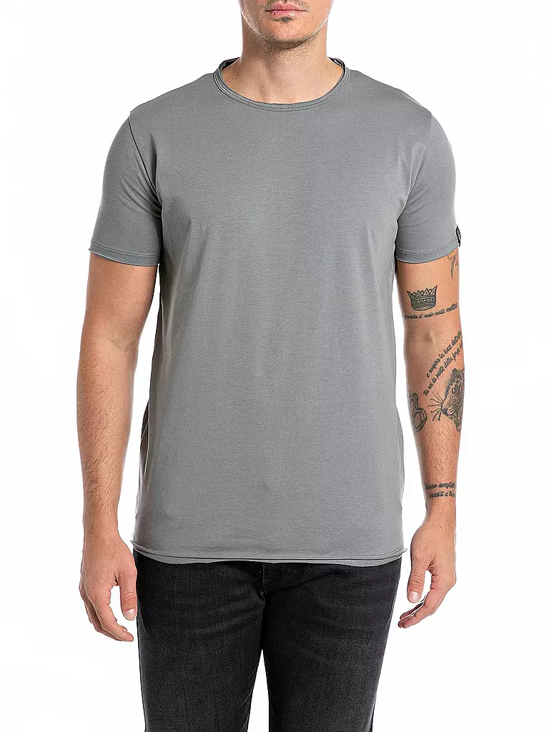 REPLAY T-Shirt  hellgrau