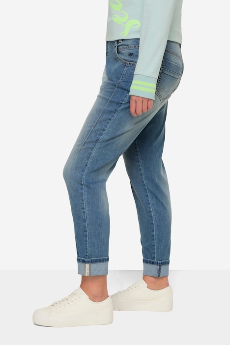 Boyfriend-Jeans, 5-Pocket, mit recyceltem Polyester