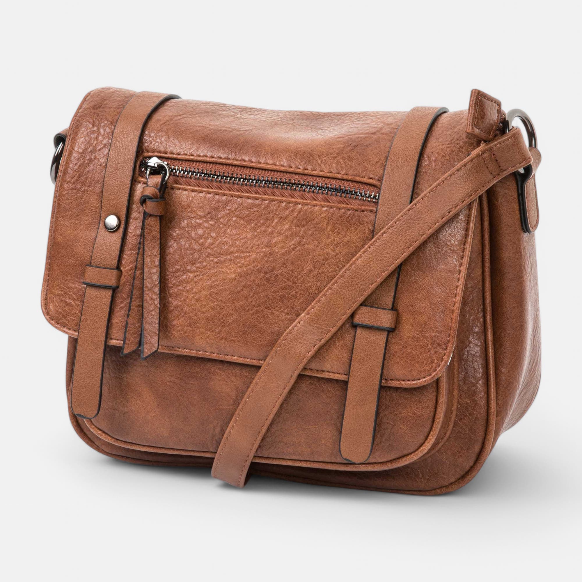 Sac bandoulière cognac