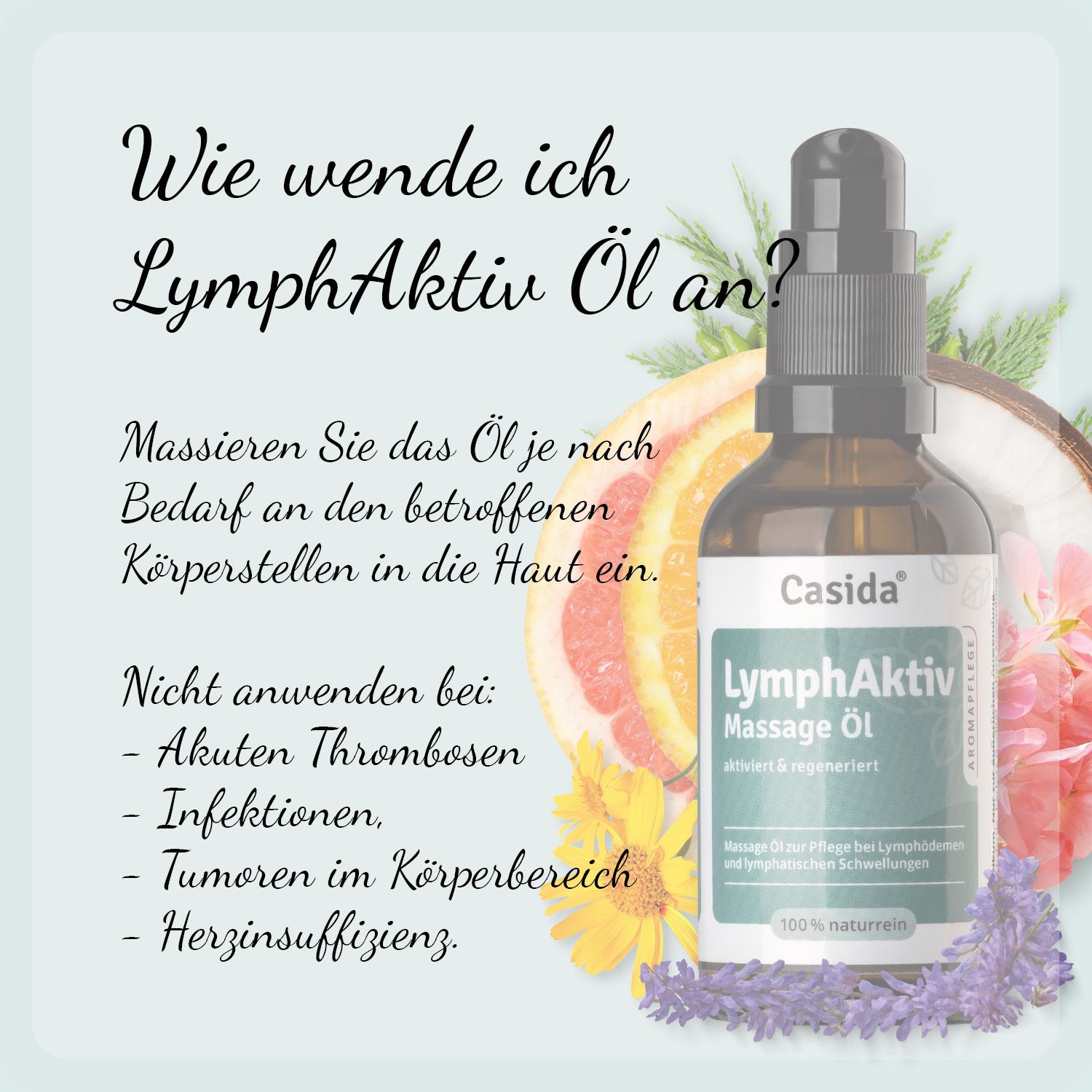 Casida® LymphAktiv Massage Öl