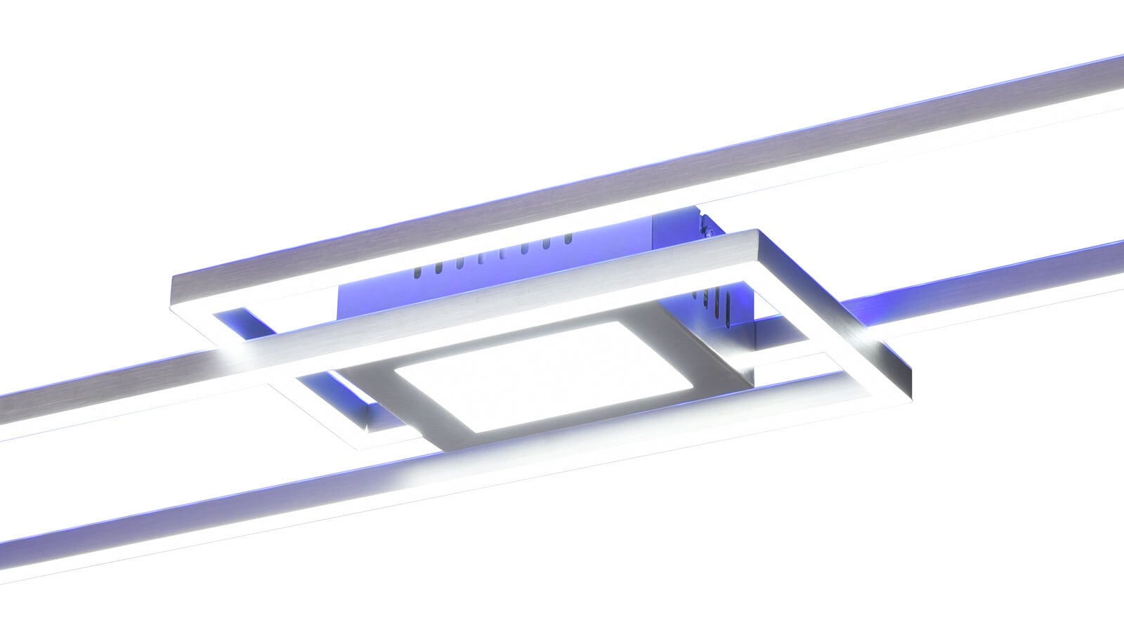 TRIO LED Deckenlampe GANADO 21 x 110 cm nickelfarbig