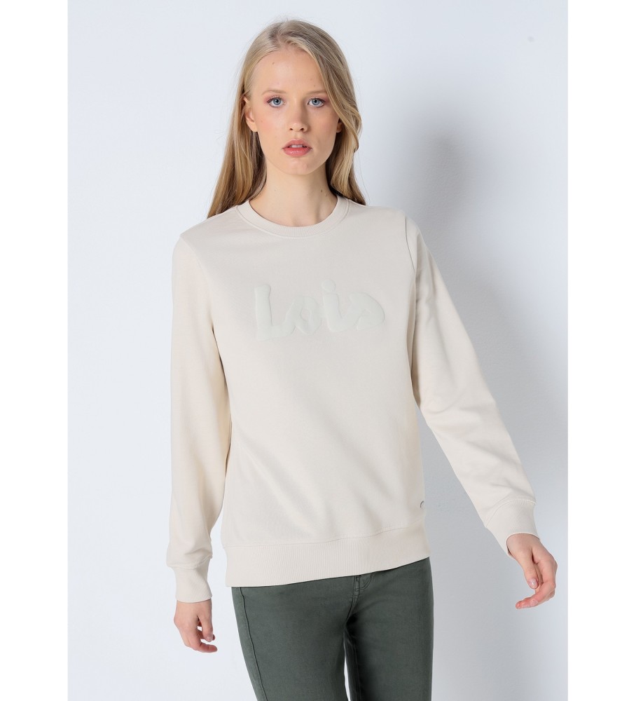 Moletom Lois com estampa Puff off-white