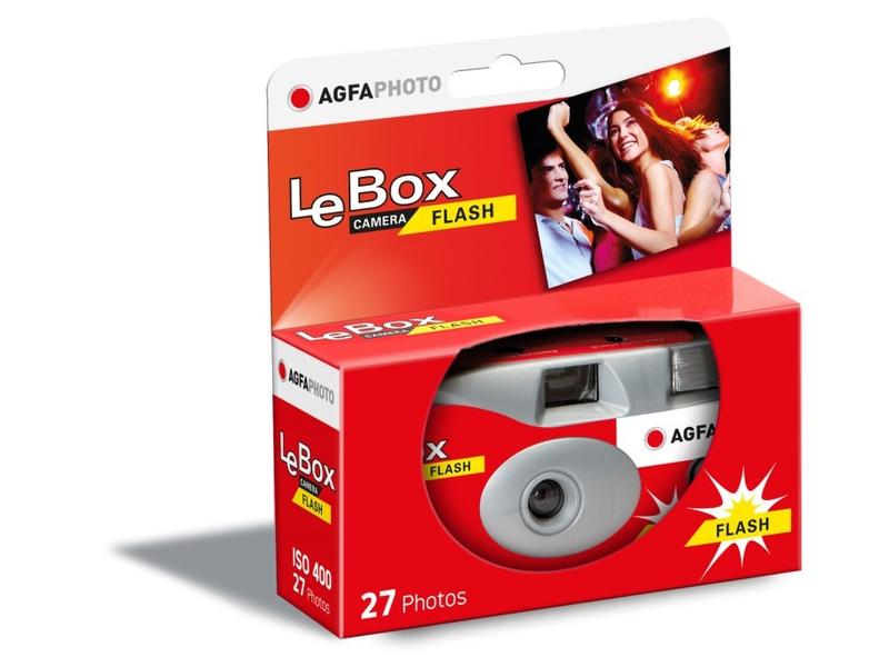 Agfa Einwegkamera LeBox Flash Einwegkamera mit One-Touch-Blitz