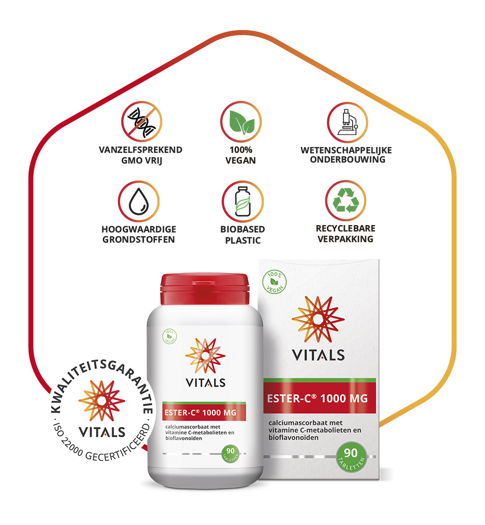 Vitals Ester C 1000 mg (90 tabletten)