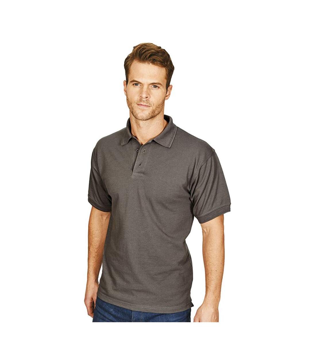 Absolute Apparel - Polo manches courtes PRECISION - Homme (Gris foncé) - UTAB105
