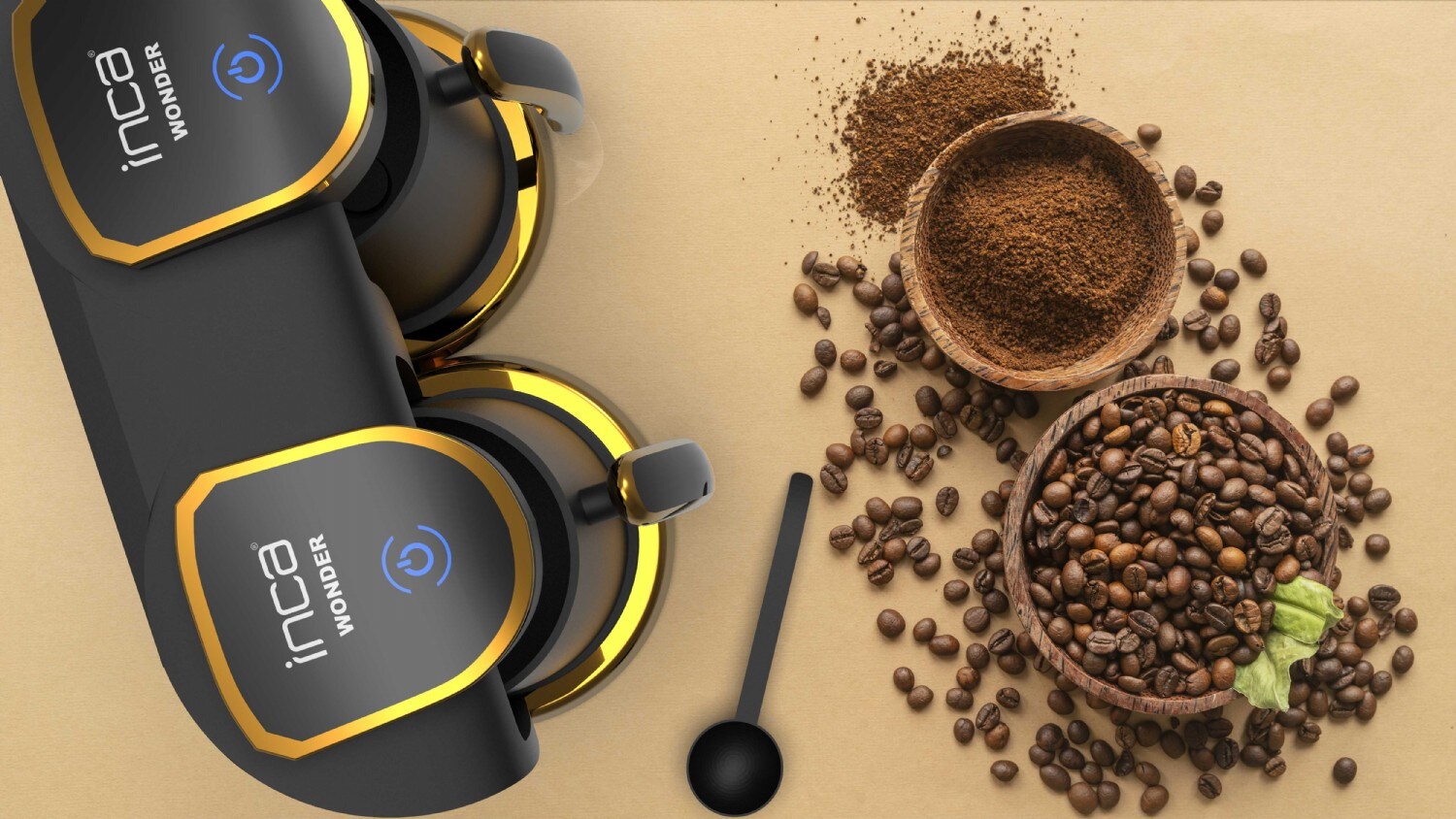 Turkische Kaffeemaschine Duo Wonder Serie IKM-02 Mokka