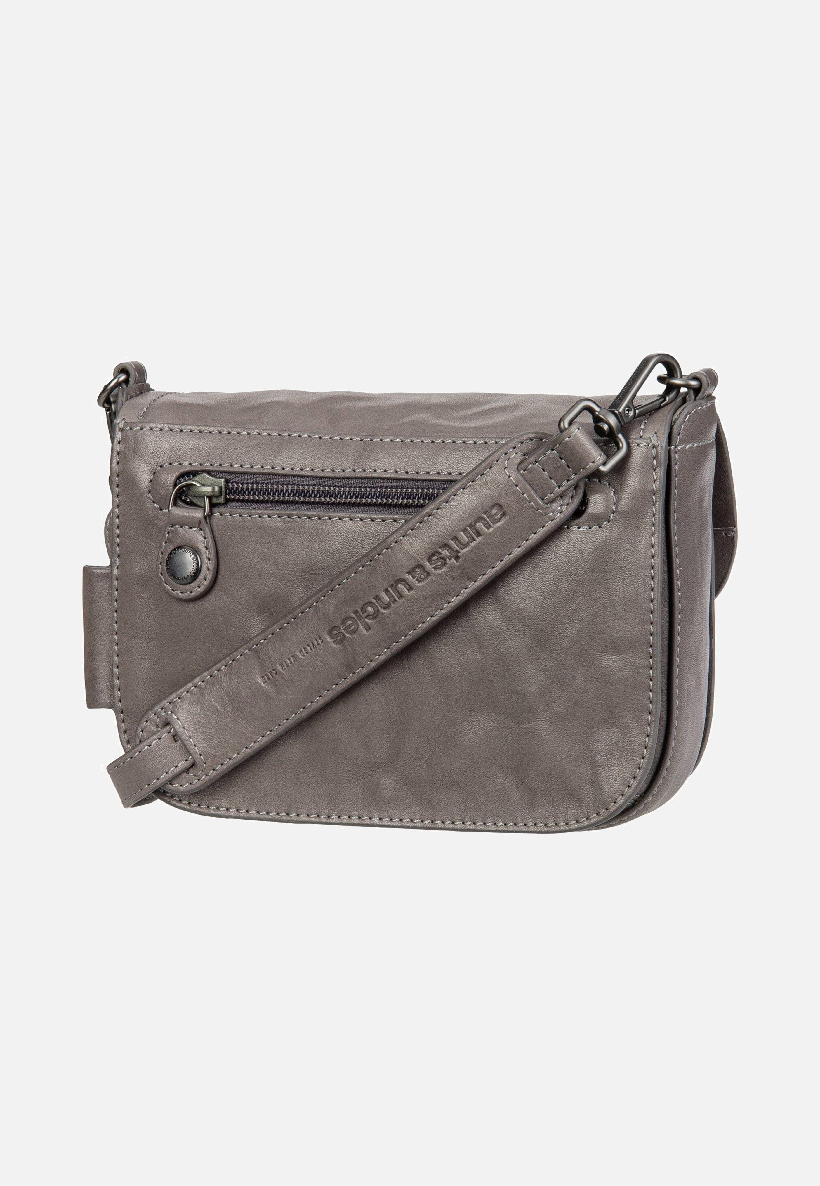 Mrs. Waffle Oyster Grey - Saddle Bag