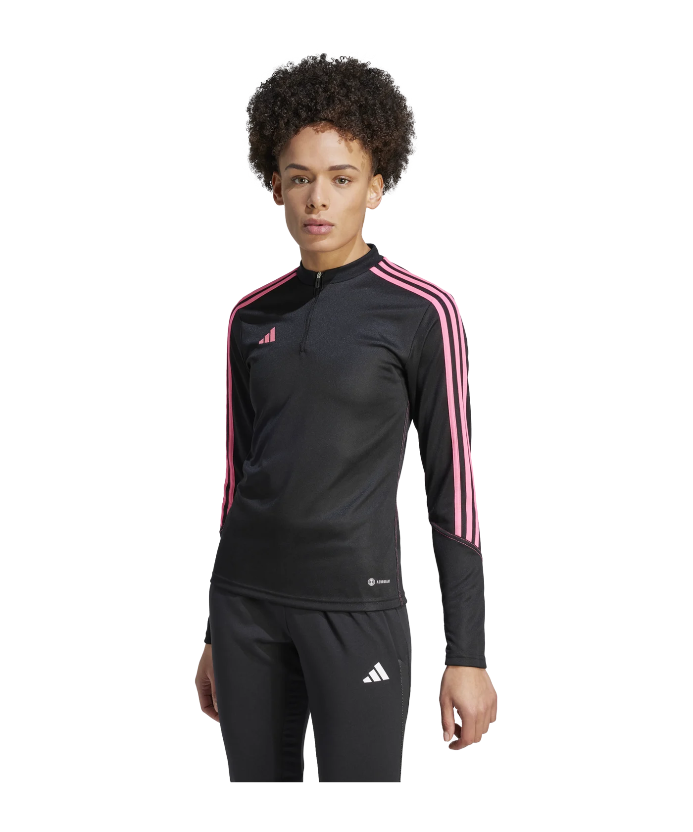 adidas Tiro 23 Club Sweatshirt Damen Schwarz Schwarz Pink