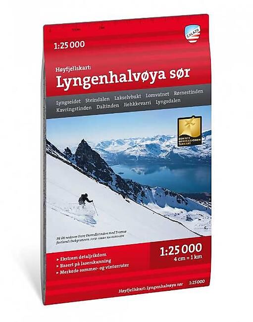LYNGENHALVOYA SUD HOYFJELLSKART