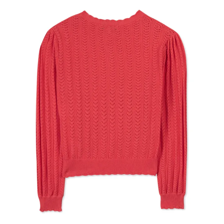 Tartine et Chocolat Cardigan en Maille | Rouge