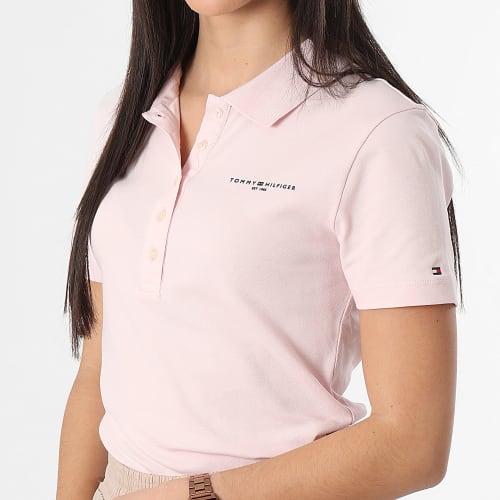 Polo Manches Courtes Slim Mini Corp Logo 1032 Rose