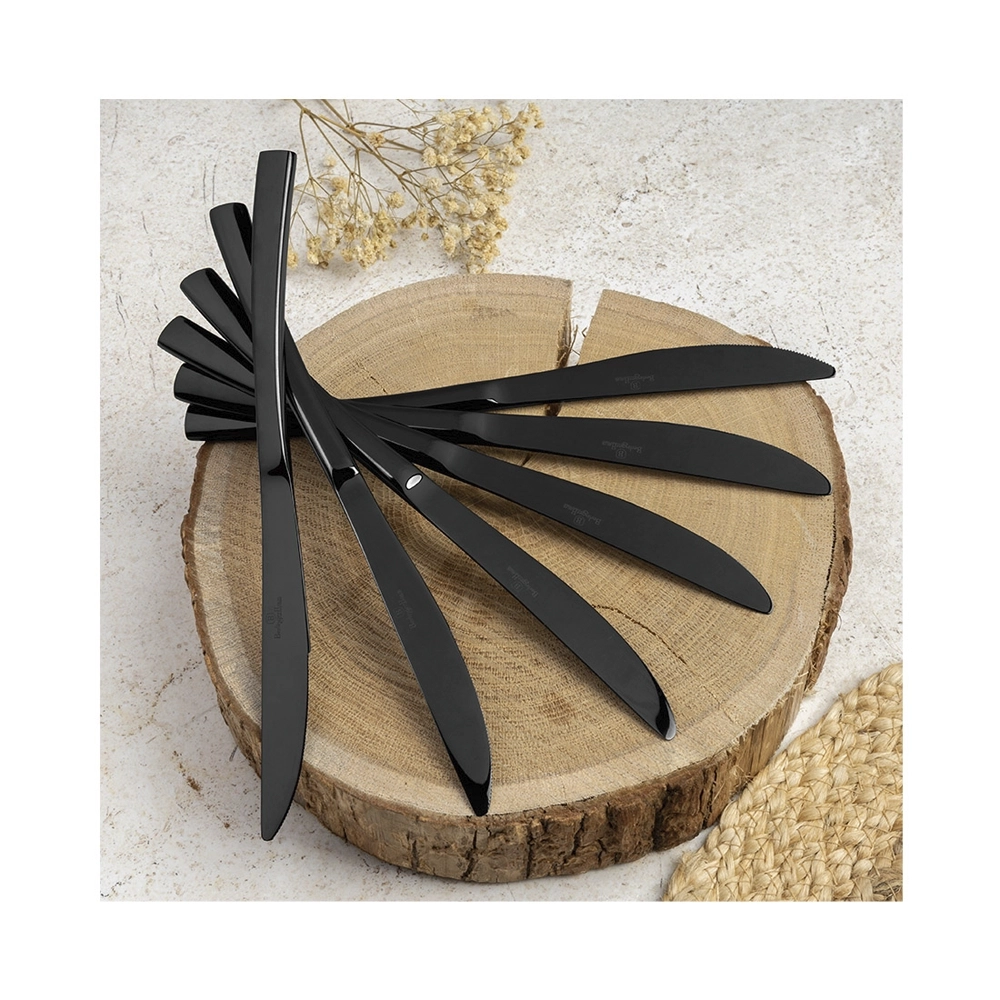 Berlinger Haus 24-teiliges Besteck-Set BLACK Edition
