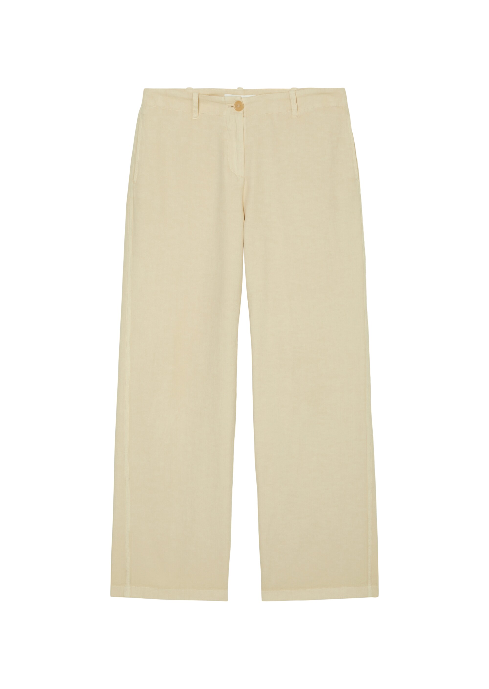 Wide Leg Pantsaus Baumwolle-Hanf-Mix