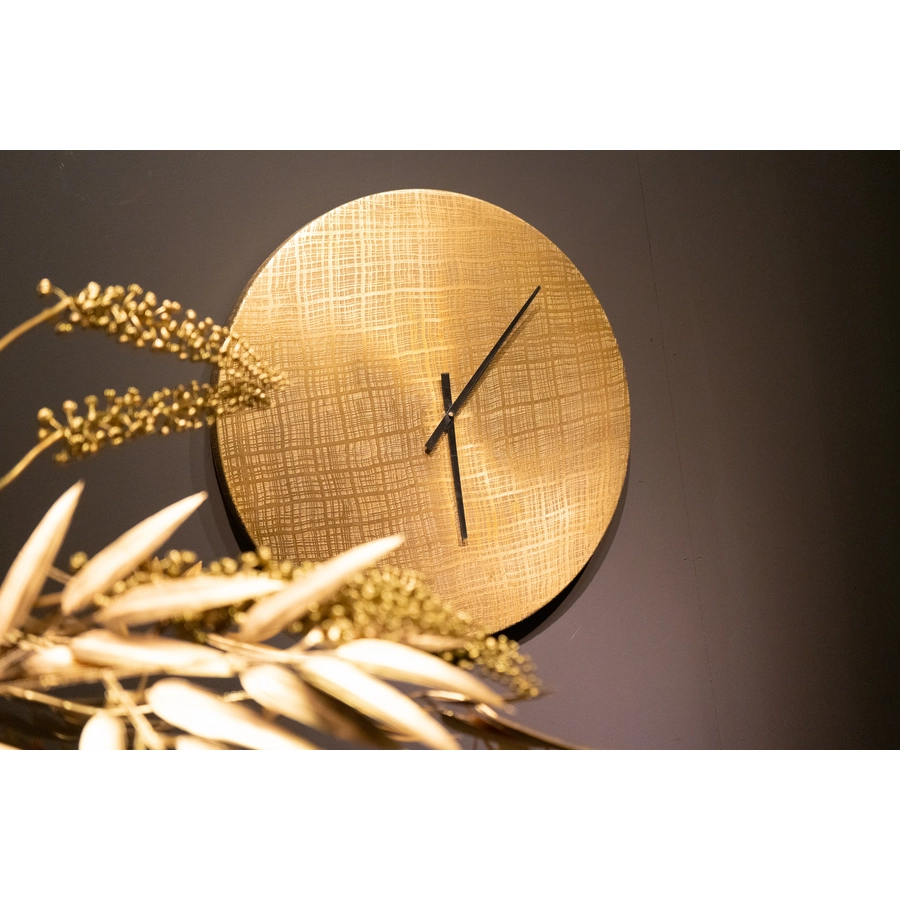 Van Manen Wanduhr ohne Batterien Zürich Gold Gold